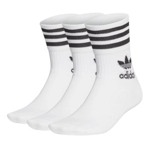 Kit Adidas Meia Crew Cano Médio 3 Pares Unissex FZ9703