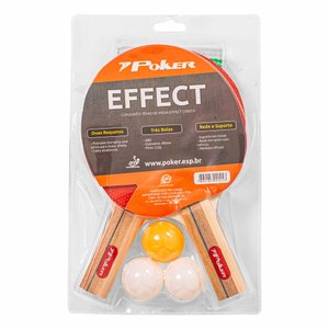 Kit Conjunto Poker Tênis de Mesa Effect Unissex 09019-00
