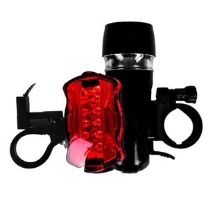 Kit Farol e Lanterna Para Bike Acte c/ 5 LED'S Unissex A69