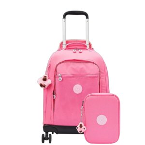 Kit Kipling Mochila e Estojo Glitter Unissex