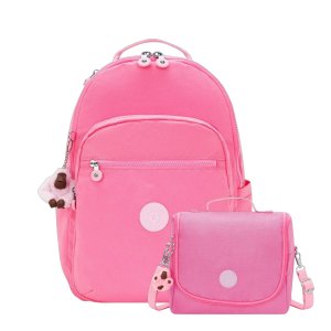 Kit Kipling Mochila e Lancheira Glitter Unissex