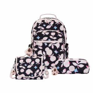 Kit Kipling Mochila, Estojo e Lancheira Unissex