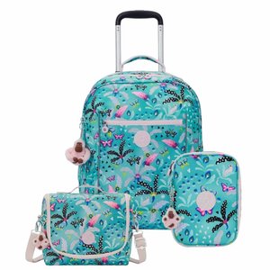 Kit Kipling Mochila, Estojo e Lancheira Unissex
