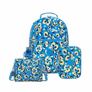 Kit Kipling Mochila, Estojo e Lancheira Unissex