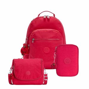 Kit Kipling Mochila, Estojo e Lancheira Unissex