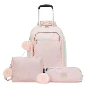 Kit Kipling Mochila, Estojo e Lancheira Unissex
