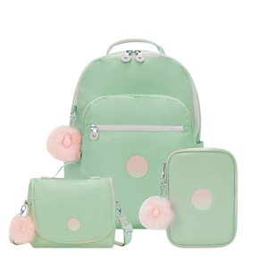 Kit Kipling Mochila, Estojo e Lancheira Unissex