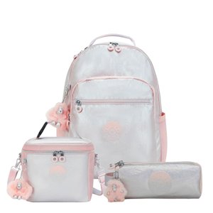 Kit Kipling Mochila, Estojo e Lancheira Unissex