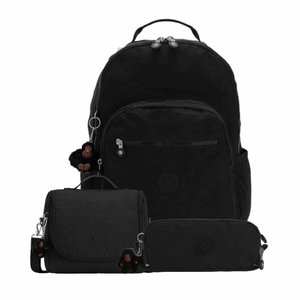 Kit Kipling Mochila, Estojo e Lancheira Unissex