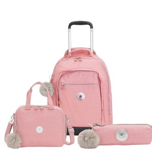 Kit Kipling Mochila, Lancheira e Estojo Unissex