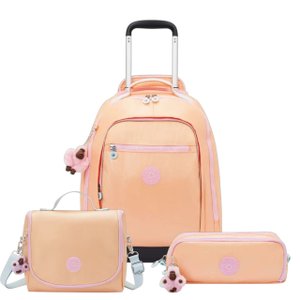 Kit Kipling Mochila, Lancheira e Estojo Unissex