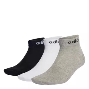 Kit Meia Adidas Cano Médio 3 Pares Unissex IC1306