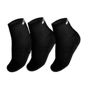 Kit Meia Asics Basic Stretch Quarter 3 Pack ZKB3609-90