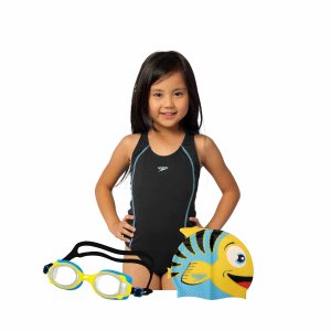 Kit Natação Infantil Maiô, Óculos e Touca