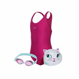 Kit Natação Infantil Maiô, Óculos e Touca