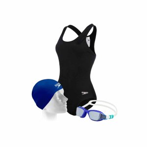 Kit Natação Maiô, Touca e Óculos