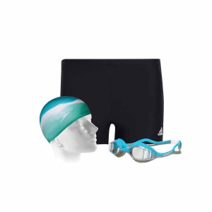 Kit Natação Sunga, Touca e Óculos