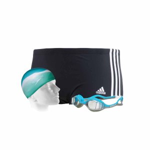 Kit Natação Sunga, Touca e Óculos