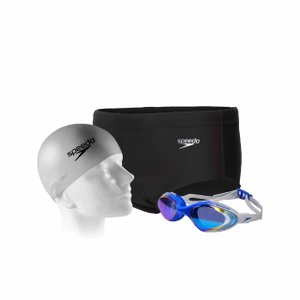 Kit Natação Sunga, Touca e Óculos