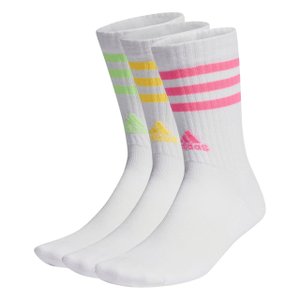 Meia Adidas Cano Longo 3 Listras 3 Pares Unissex IP2638