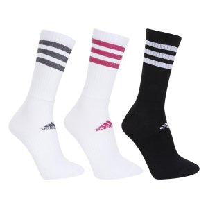 Kit Meias Adidas Cano Alto Glam 3 Stripes Unissex GH7542