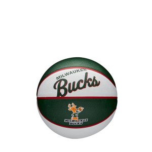 Mini Bola Basquete Wilson NBA Retro Bucks WTB3200XBMIL