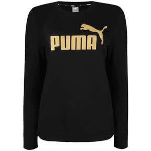 Moletom Puma Ess Metalic Logo Crew Feminino 586894-01