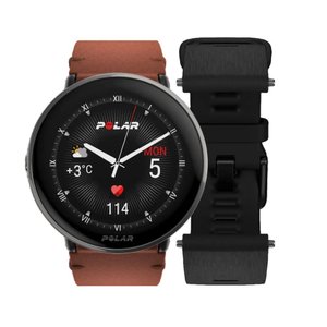 Relógio Polar Ignite 3 Titanium Couro Unissex 900110028