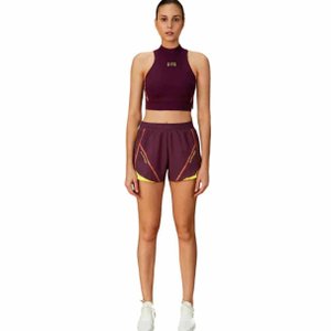 Shorts Alto Giro Tecnospan com Recorte Fem 2212002-C5386