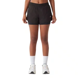 Shorts New Balance Sport Essentials 2 in 1 Fem WS41225B-BK