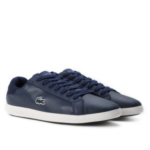 Tênis Couro Lacoste Graduate Masculino 39SMA0100BR-J18