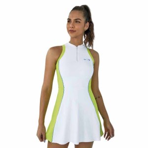Vestido Alto Giro Com Zíper Recortes Feminino 2232401-C0001