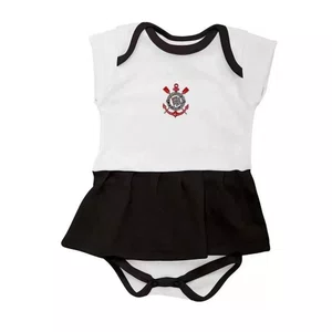 Vestido Body Infantil Torcida Baby Corinthians 033BX-COR Vestido Body Infantil Torcida Baby Corinthians 033BX-COR