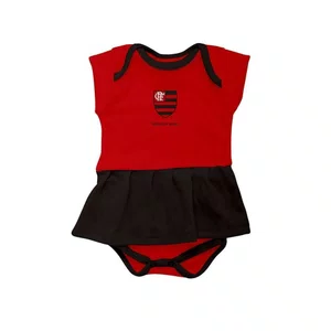 Vestido Body Infantil Torcida Baby Flamengo 033BX-FLA Vestido Body Infantil Torcida Baby Flamengo 033BX-FLA