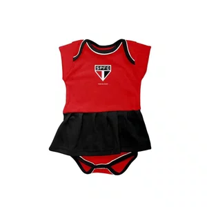 Vestido Body Infantil Torcida Baby São Paulo 033BX-SPL Vestido Body Infantil Torcida Baby São Paulo 033BX-SPL