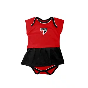 Vestido Body Infantil Torcida Baby São Paulo 033BXM-SPL Vestido Body Infantil Torcida Baby São Paulo 033BXM-SPL