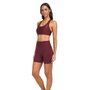 Bermuda Alto Giro Recortes Shine Feminina 2511105-C5997