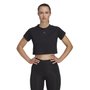 Camiseta Adidas Cropped Essentials 3B Feminina HR7789