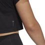 Camiseta Adidas Cropped Essentials 3B Feminina HR7789