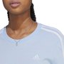 Camiseta Adidas Essentials Slim 3 - Stripes Feminina ID0008