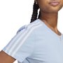 Camiseta Adidas Essentials Slim 3 - Stripes Feminina ID0008