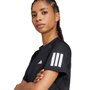 Camiseta Adidas M/C Club 3 Listras Feminina JN7093