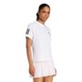 Camiseta Adidas M/C Club 3 Listras Feminina JN7094