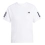 Camiseta Adidas M/C Club 3 Listras Feminina JN7094