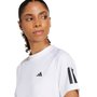 Camiseta Adidas M/C Club 3 Listras Feminina JN7094