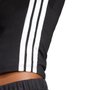 Camiseta Adidas M/C Cropped 3 Stripes Feminina JC8325