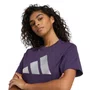 Camiseta Adidas M/C Holiday Metallic Graphic Feminina JV8527