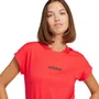 Camiseta Adidas M/C Logo Linear Feminina JG8661