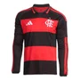 Camiseta Adidas M/L Flamengo I 26 Masculina JZ8868