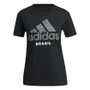 Camiseta Adidas Scrawl Brasil Feminina GU5160